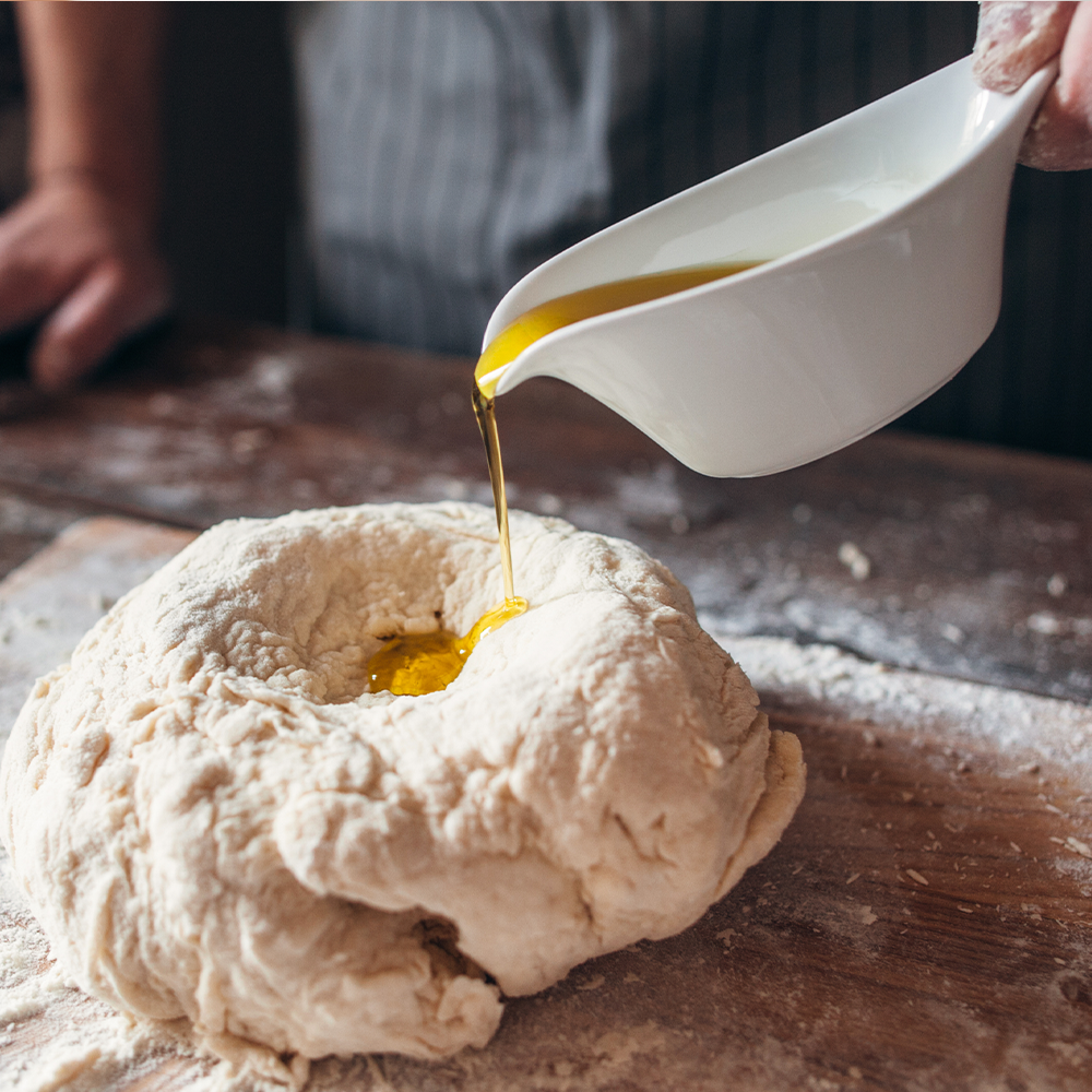 Baking with olive oil